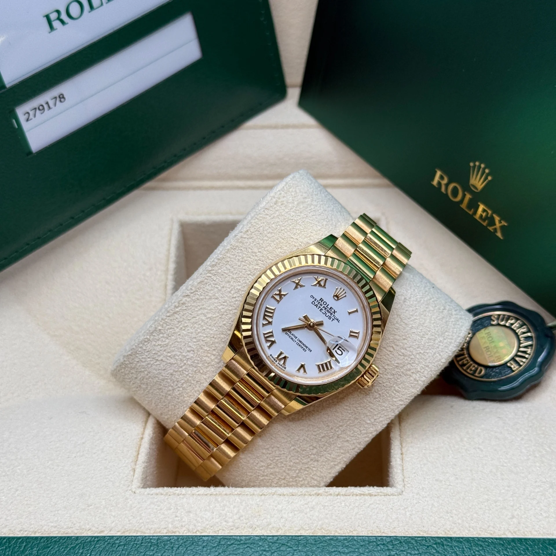 RLX Lady-Datejust 28mm 279178 White Dial