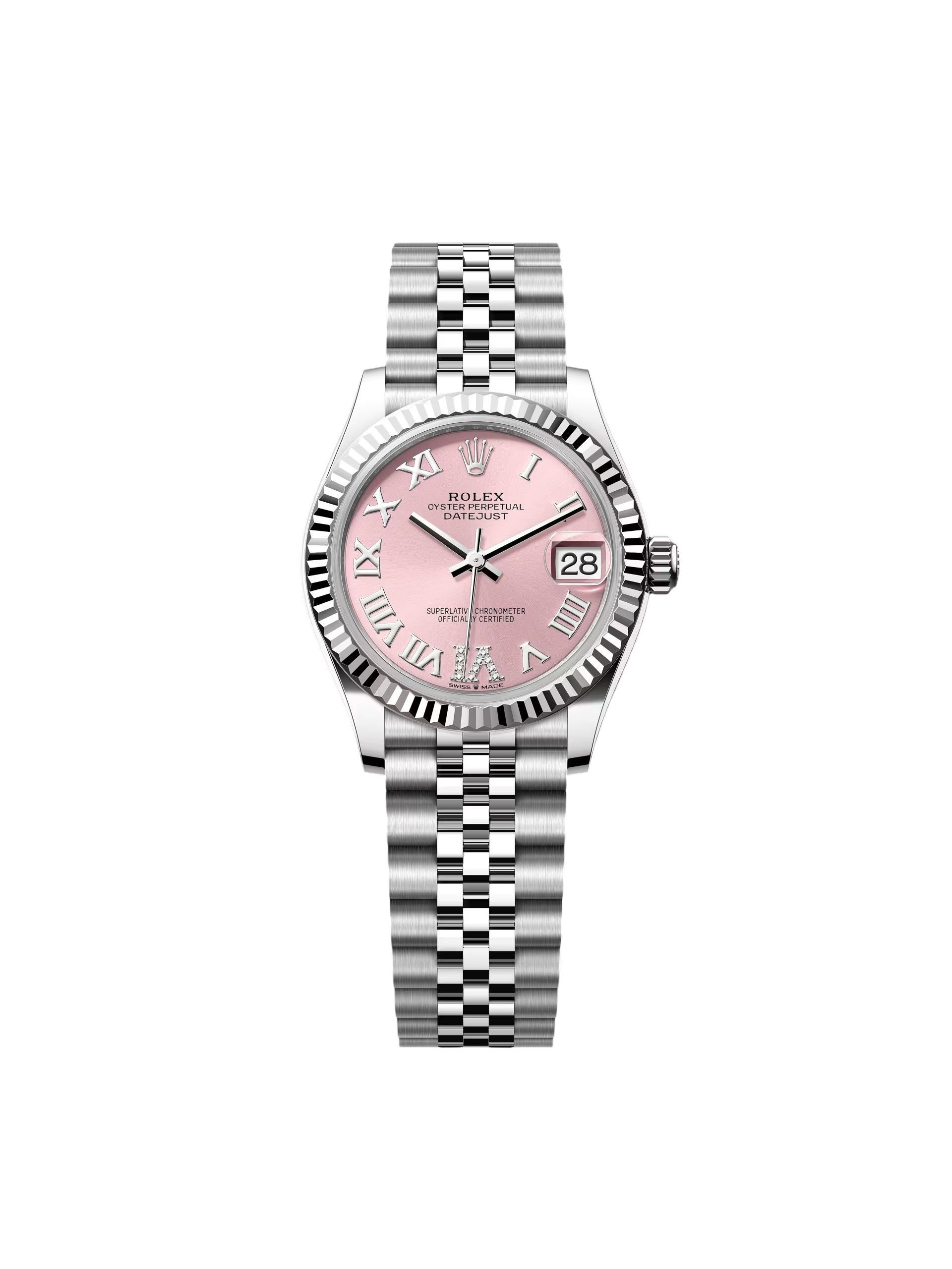 RLX Datejust m278274-0023/0024 Pink 31mm Dial Oyster Watch