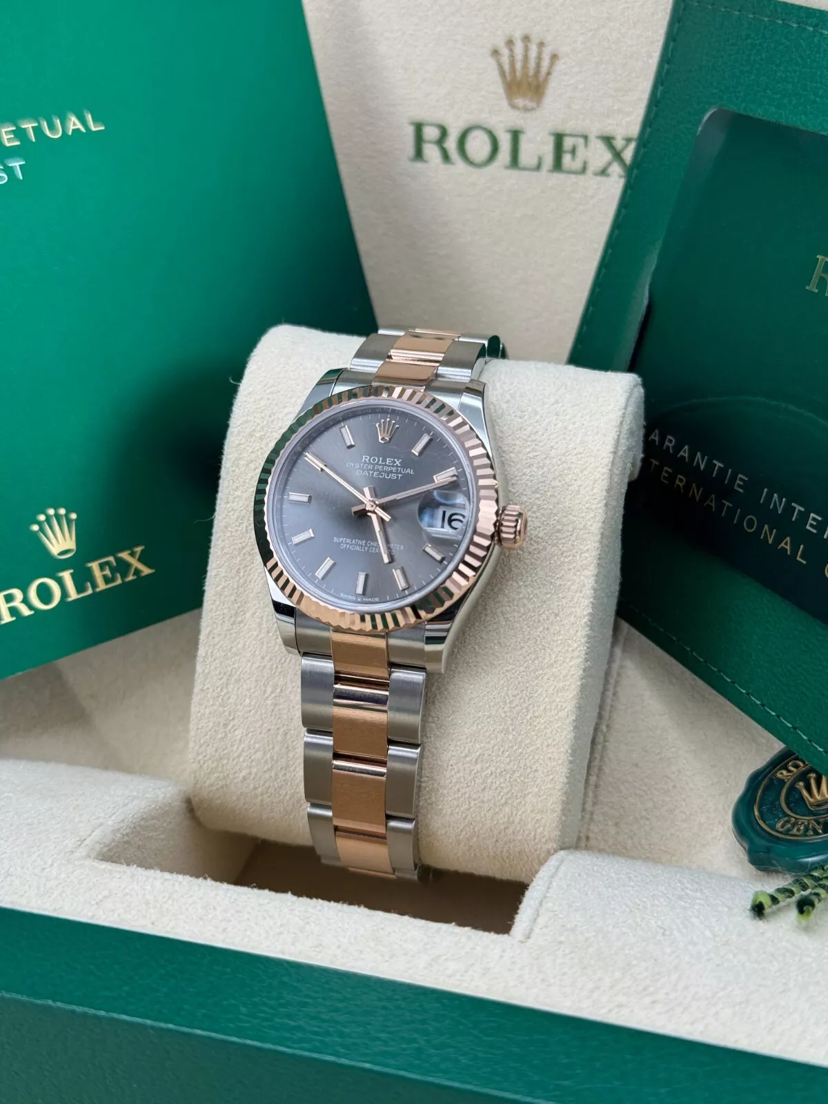 RLX Datejust m278271-0017/0018 Slate 31mm Dial Oyster Bracelet Watch