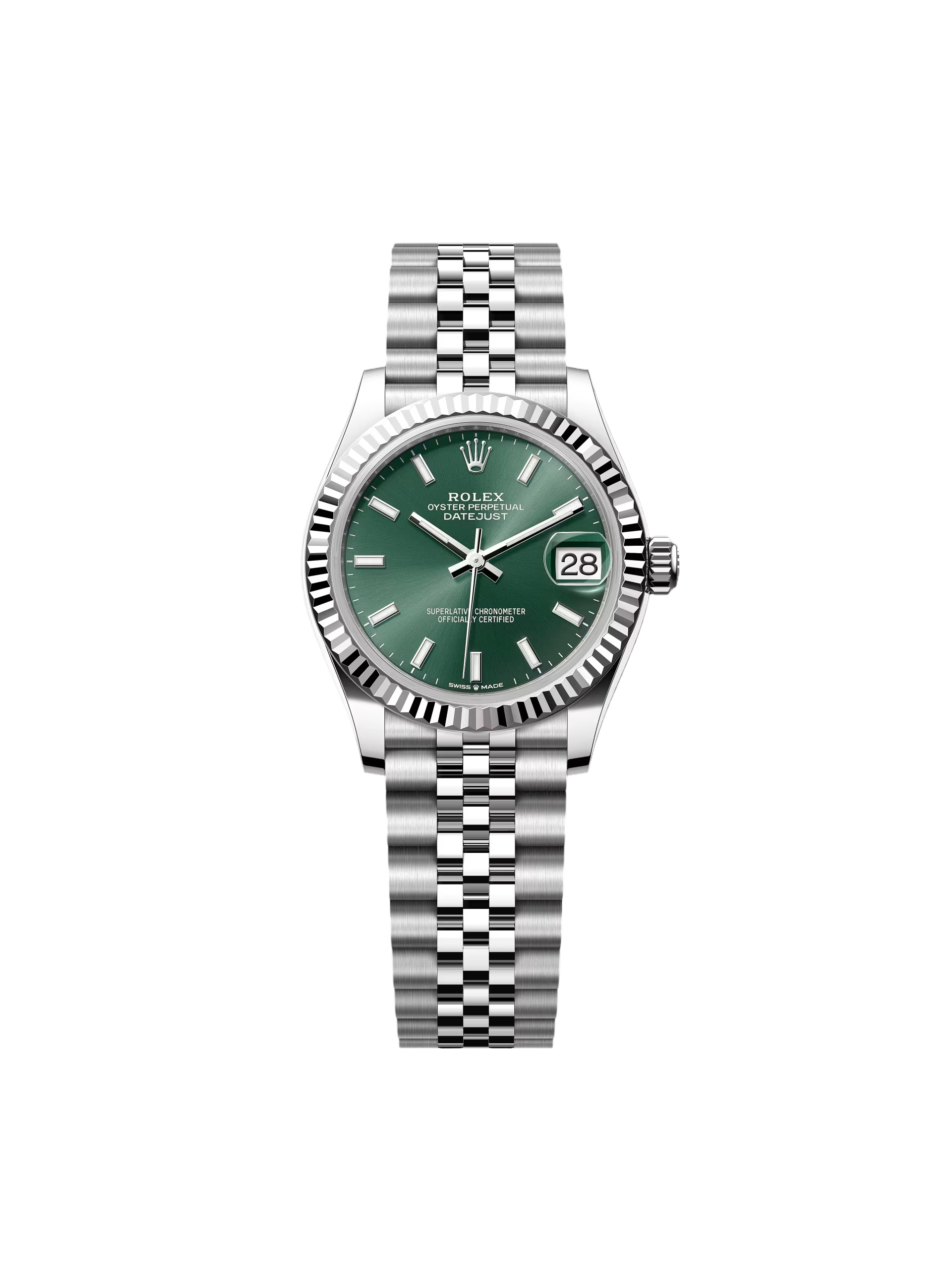 RLX Datejust m278274-0017/0018 Green Dial 31mm Oyster Watch
