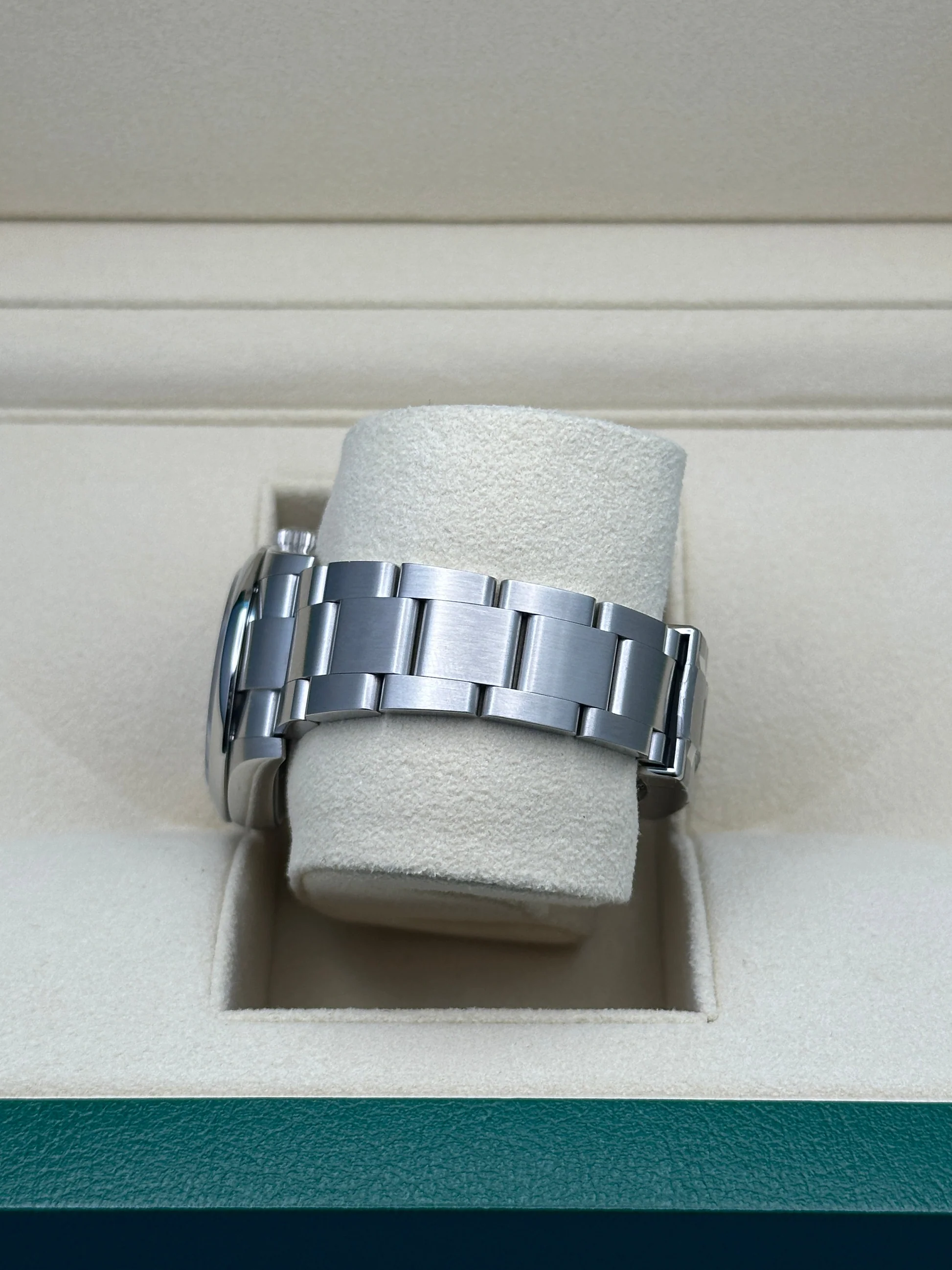 RLX Oyster Perpetual 34mm 124200  Blue Dial Oyster Stainless Steel Bracelet