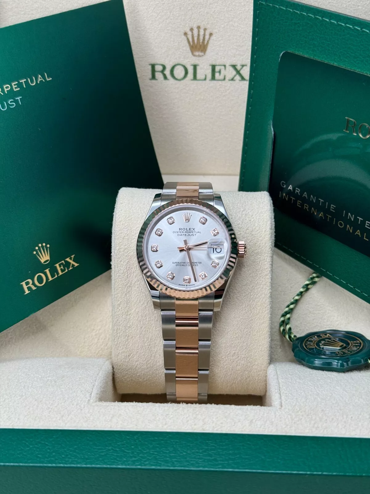 RLX Datejust m278271-0015/0016 Silver 31mm Dial Oyster Bracelet Watch