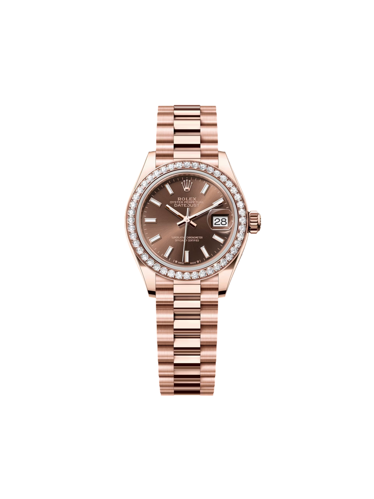 RLX  Lady-Datejust 28mm 279135RBR Chocolate Dial Jubilee Bracelet