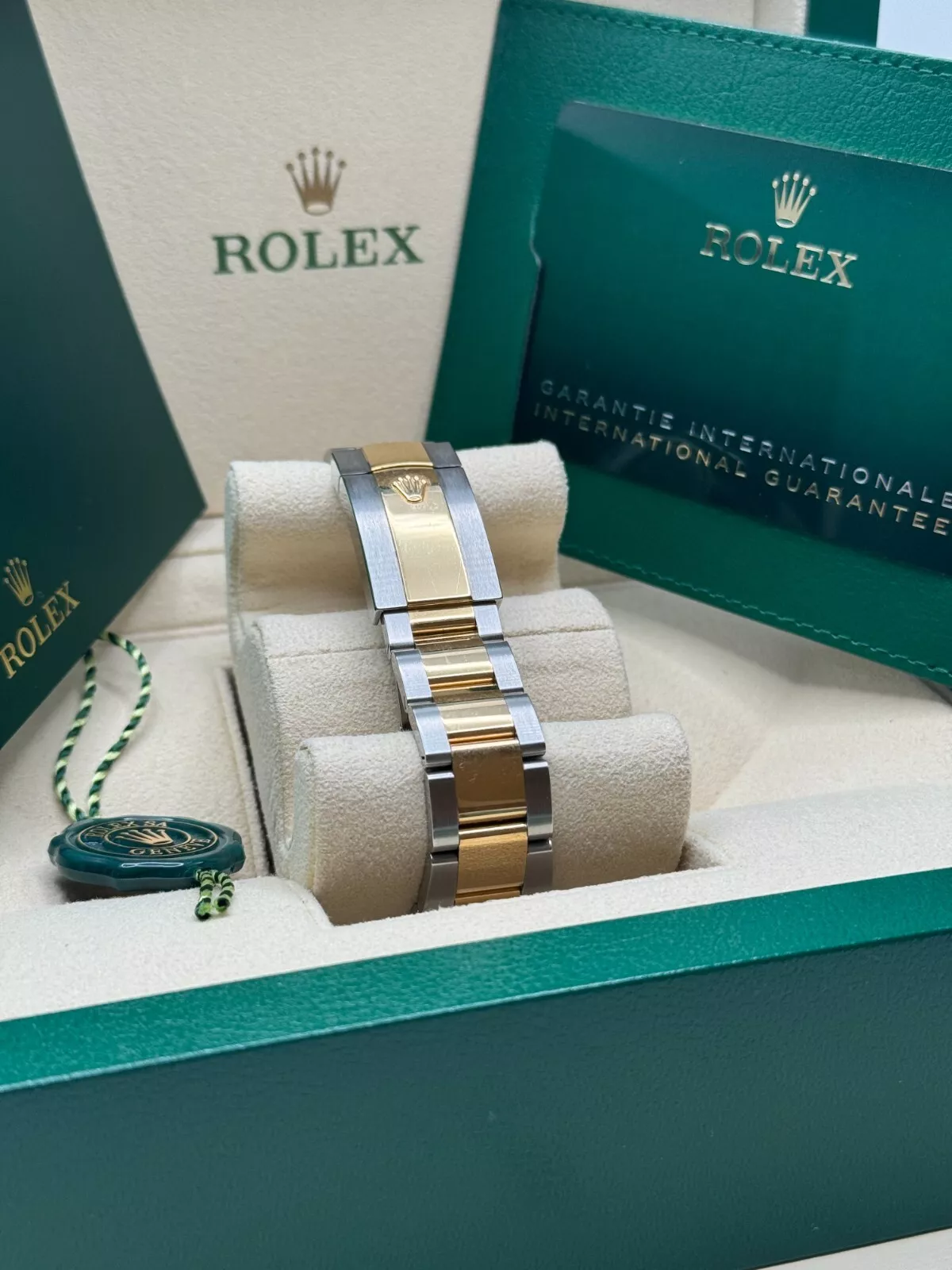 RLX  Datejust 41mm Two-Tone Yellow Gold Fluted Bezel Champagne Diamond Dial Oyster - 126333