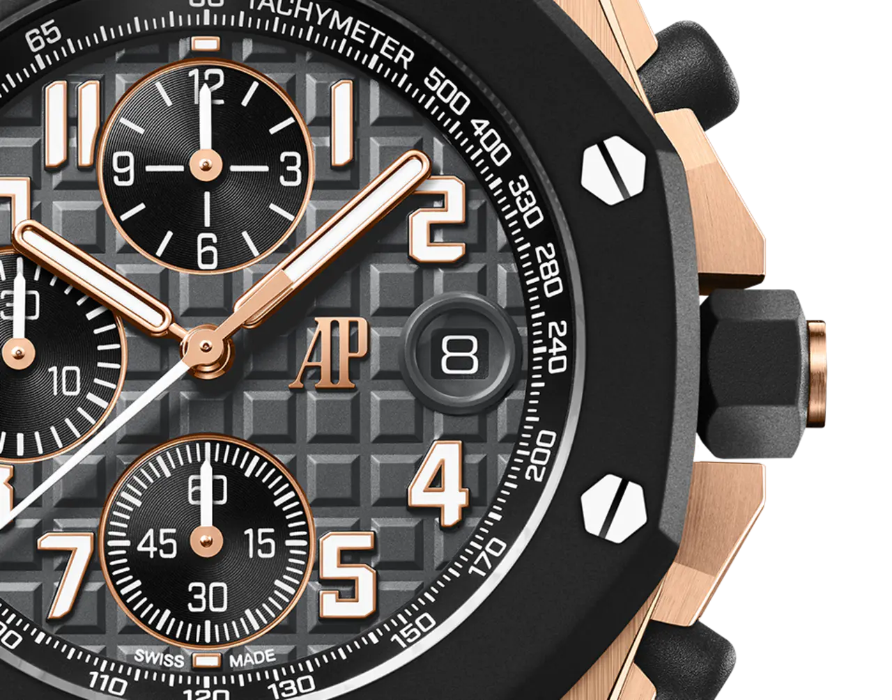 A&P OFFSHORE Pink Gold Anthracite Grey Dial CHRONOGRAPH 42mm