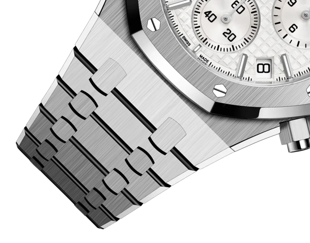 A&P ROYAL OAK Silver-Toned Dial CHRONOGRAPH 41mm