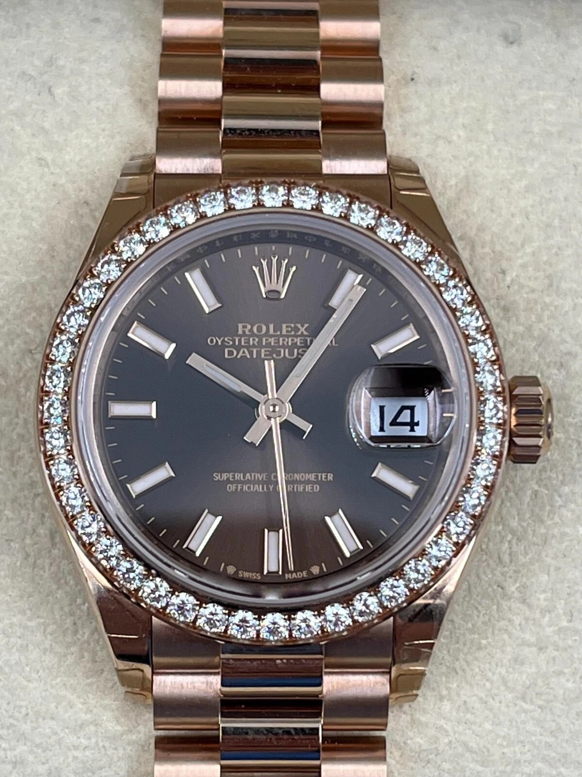 RLX  Lady-Datejust 28mm 279135RBR Chocolate Dial Jubilee Bracelet