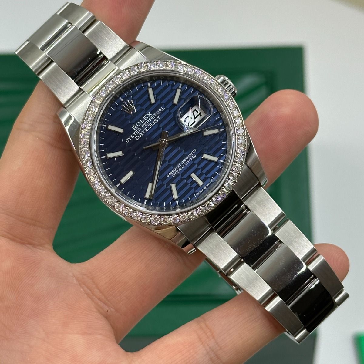 RLX  Datejust 36mm 126284 Blue Dial Jubilee Bracelet