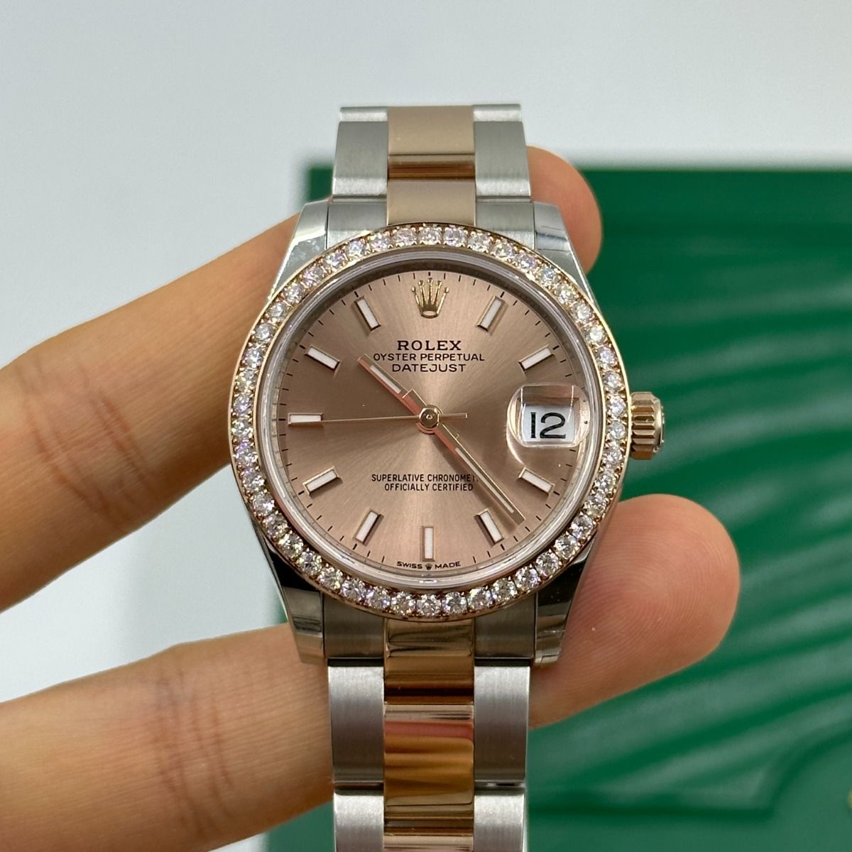 RLX Datejust m278381-0009/0010 Rose Dial Diamond-Set Bezel 31mm