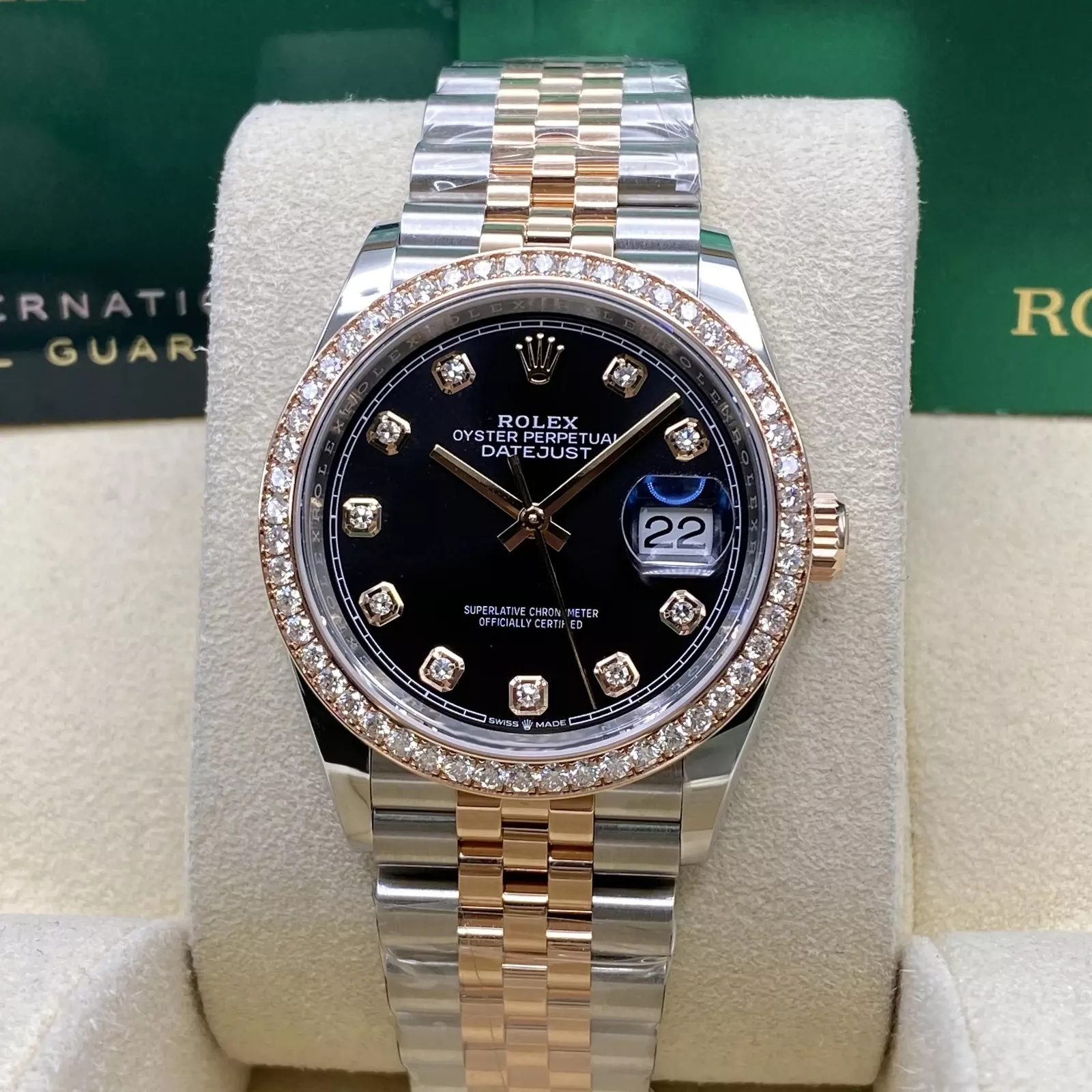 RLX  Datejust 36mm 126281 Black Dial Jubilee Bracelet