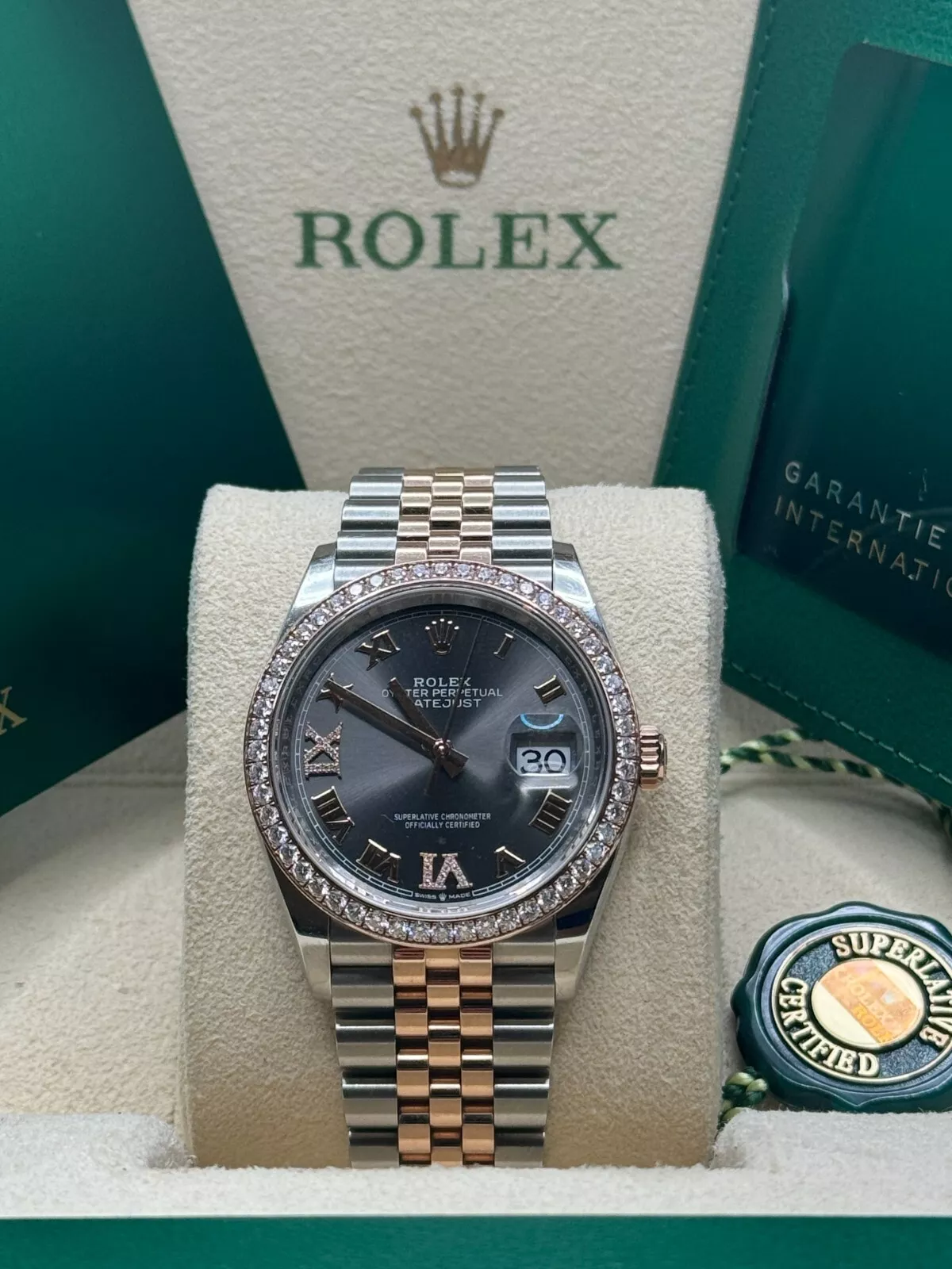 RLX  Datejust 36mm 126281 Slate Dial Oyster Bracelet