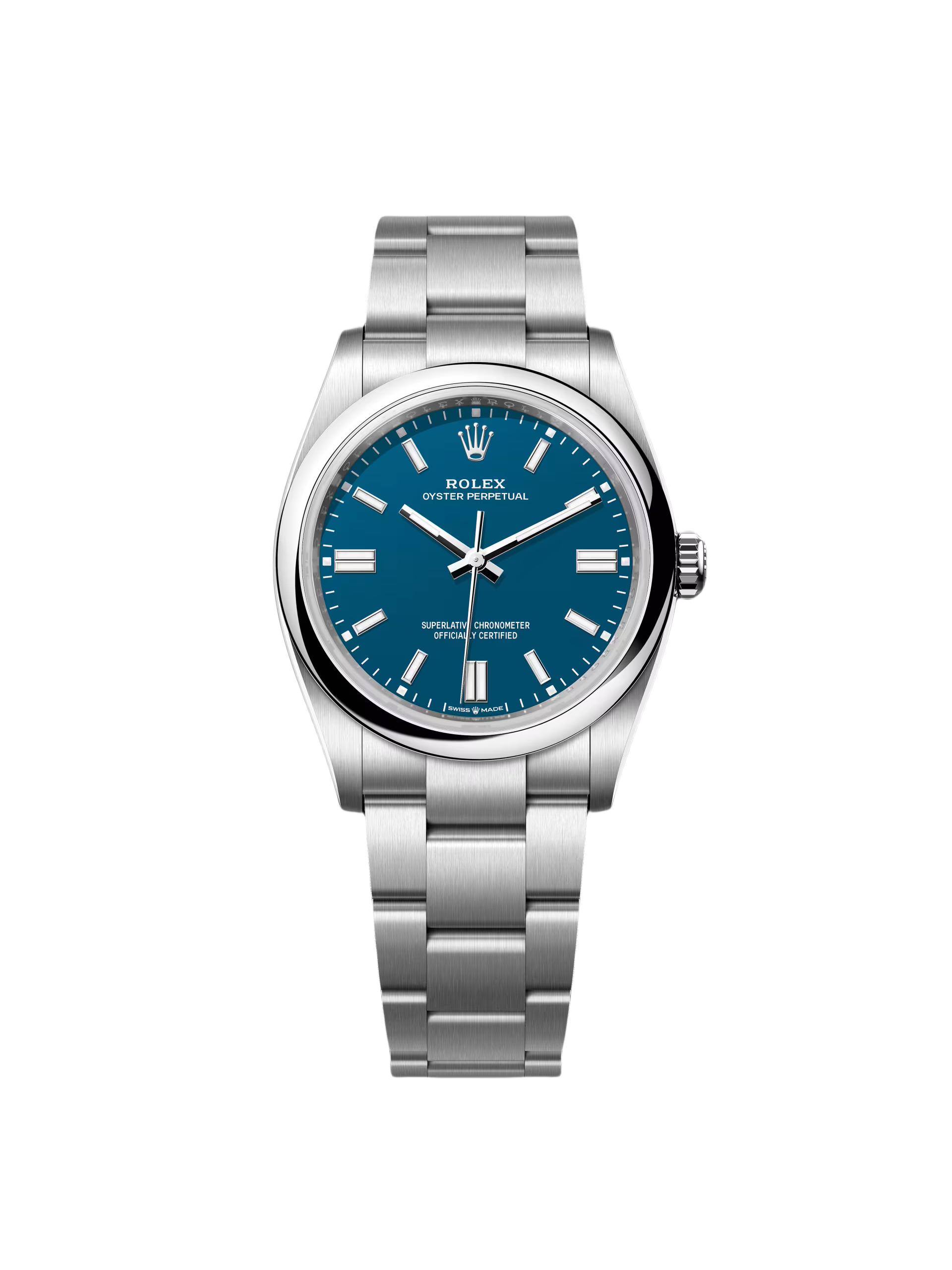 RLX Oyster Perpetual 36mm 126000-0015 Blue Dial Stainless Steel Oyster Bracelet