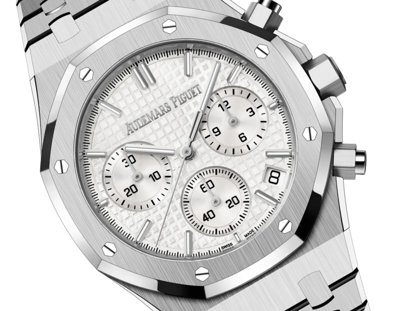 A&P ROYAL OAK Silver-Toned Dial CHRONOGRAPH 41mm