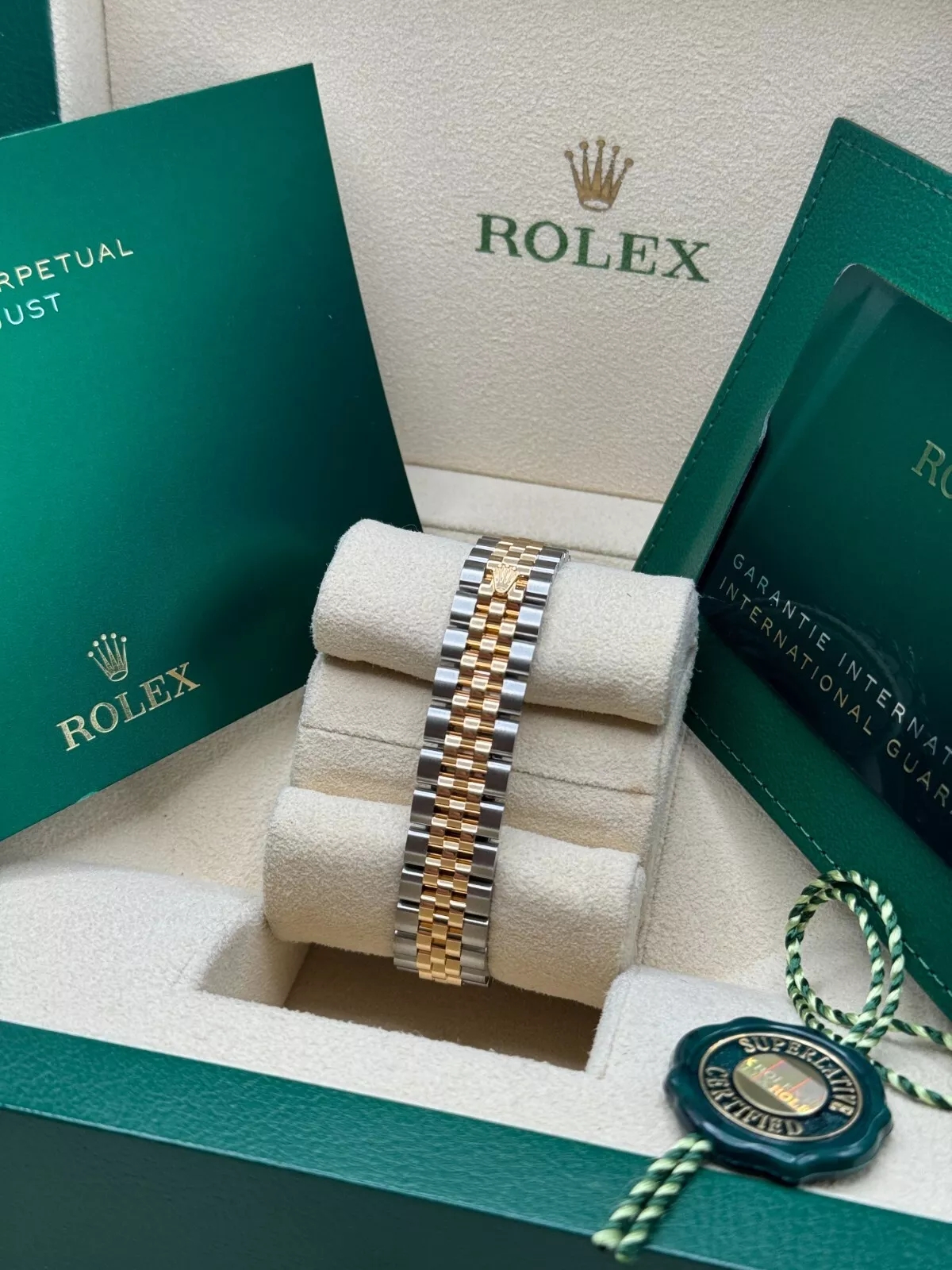 RLX Lady-Datejust 28mm 279383RBR Silver Diamond Dial Yellow Rolesor Oyster Bracelet