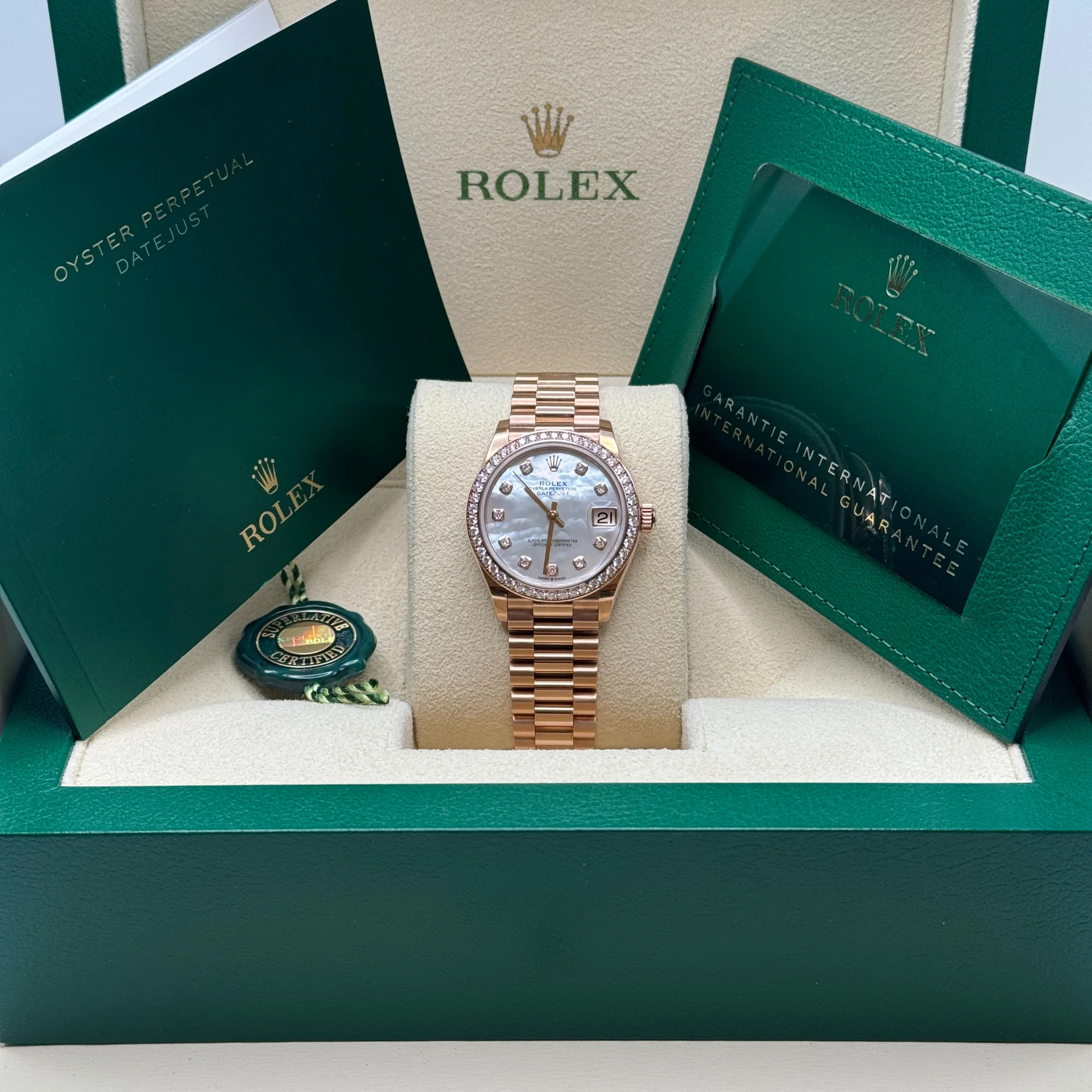 RLX Datejust m278285RBR-0005 Mother-of-Pearl 31mm Dial