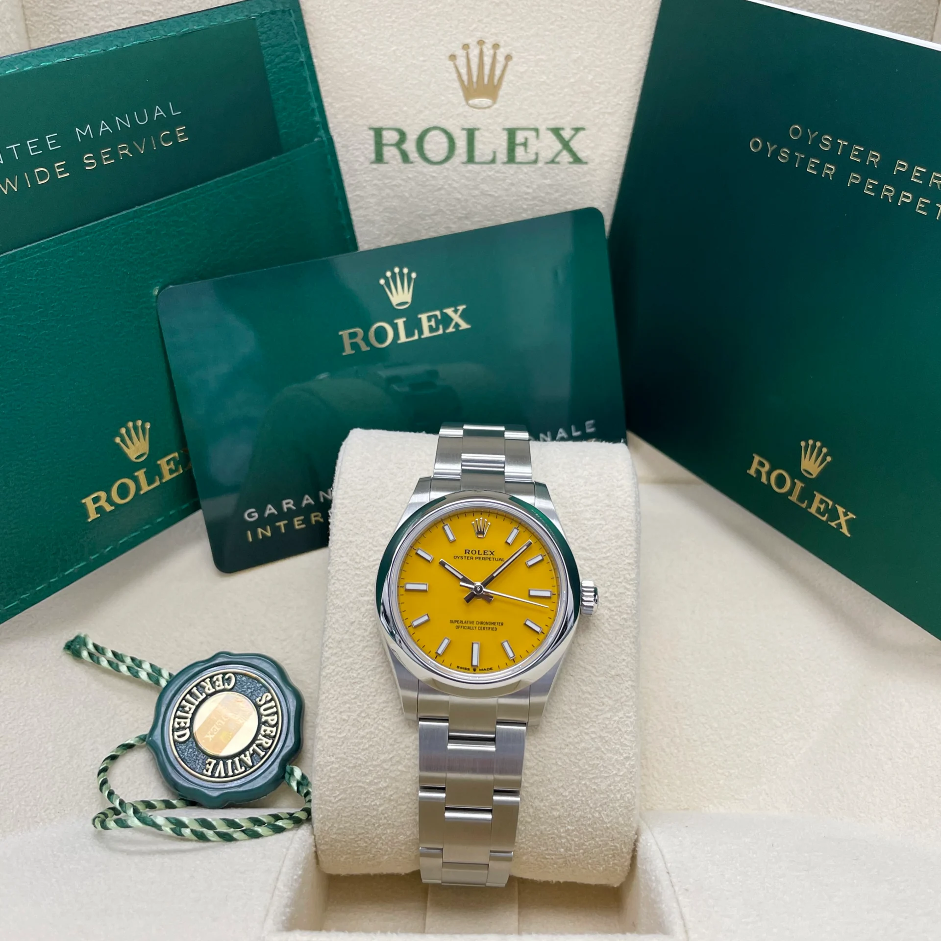 RLX Oyster Perpetual 31mm 277200 Yellow Index