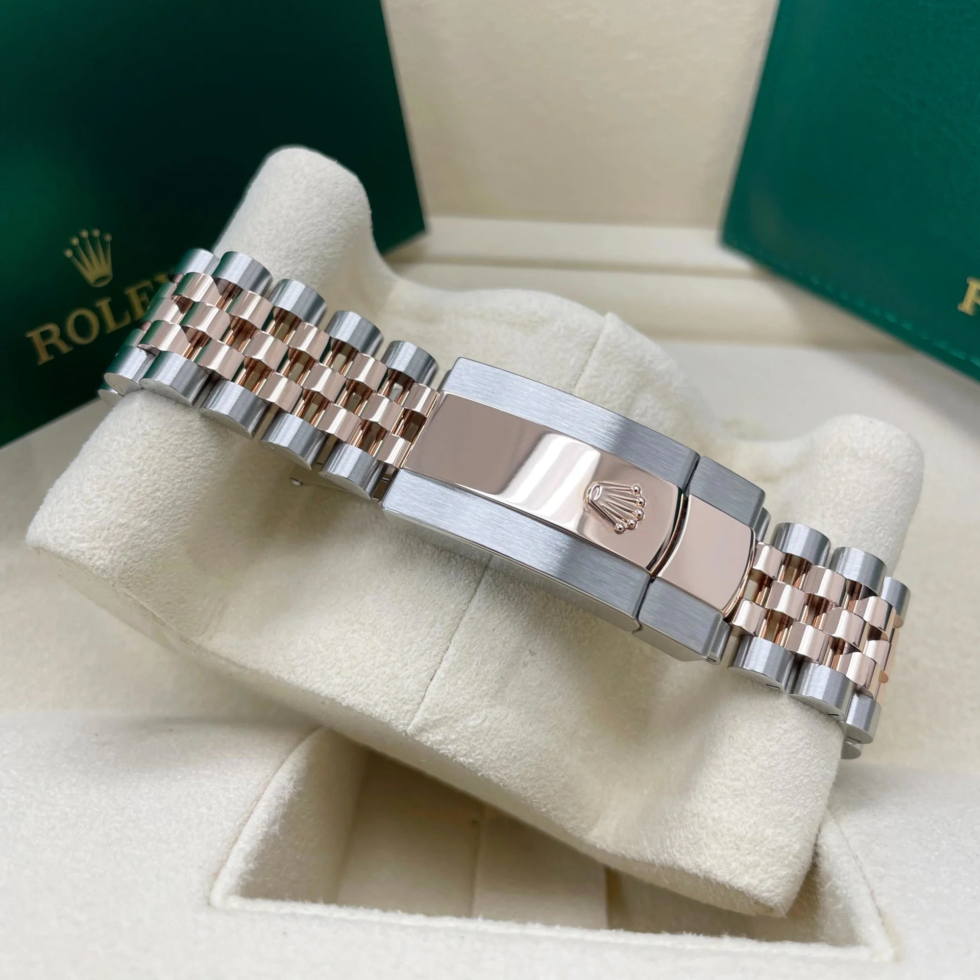 RLX Datejust 41mm 126331 Datejust Chocolate Diamond Oyster Steel and Everose Gold Watch