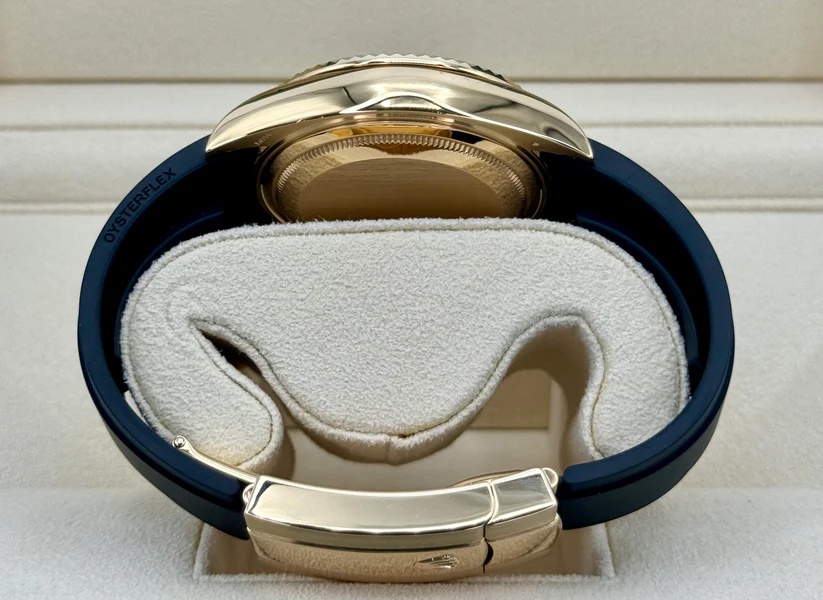 RLX  Sky-Dweller 42mm Yellow Gold Black Dial Oysterflex - 336238