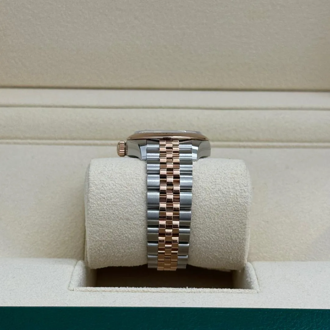 RLX Lady-Datejust 28mm  279161 Chocolate Roman Dial, Two Tone Stainless Steel & 18K Rose Gold Oyster Bracelet Women's Watch