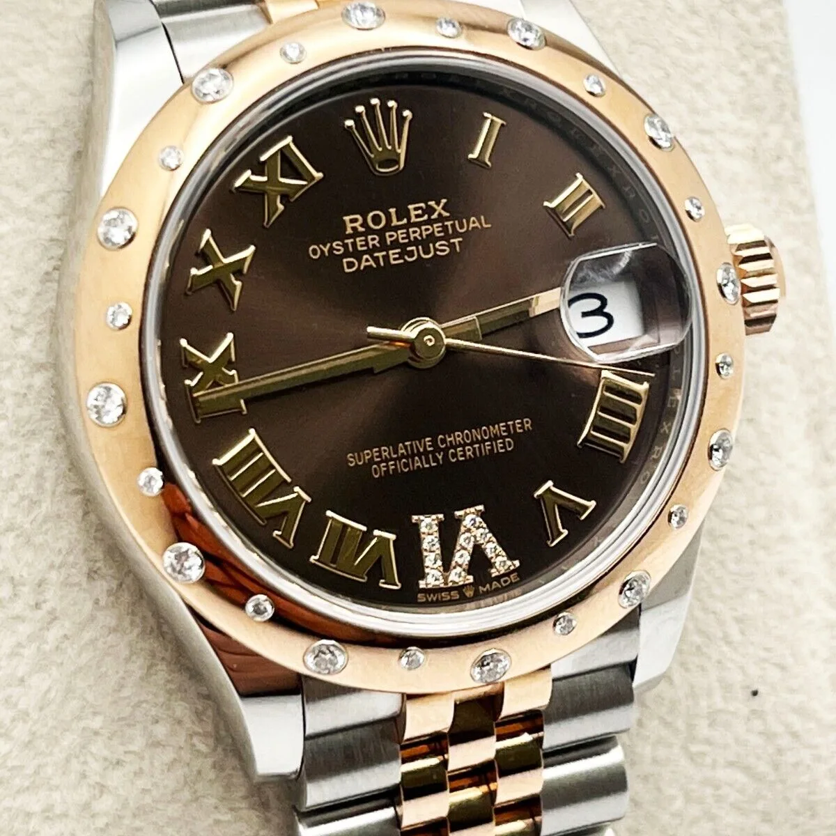 RLX Datejust m278341-0003/0004 Chocolate Dial 31mm Oyster Bracelet