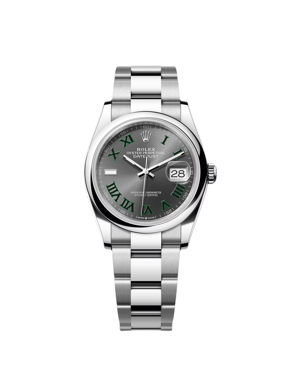 RLX  Datejust 36mm 126200 Oyster Perpetual Wimbledon Dial Jubilee Stainless Steel