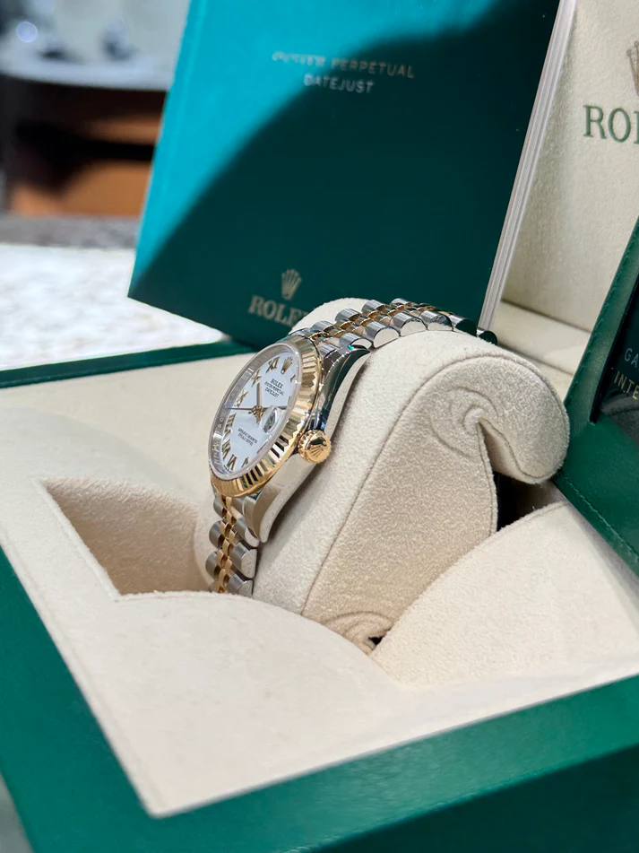 RLX Datejust m278273-0001/0002 31mm White Dial Stainless Steel and Yellow Gold Oyster Watch