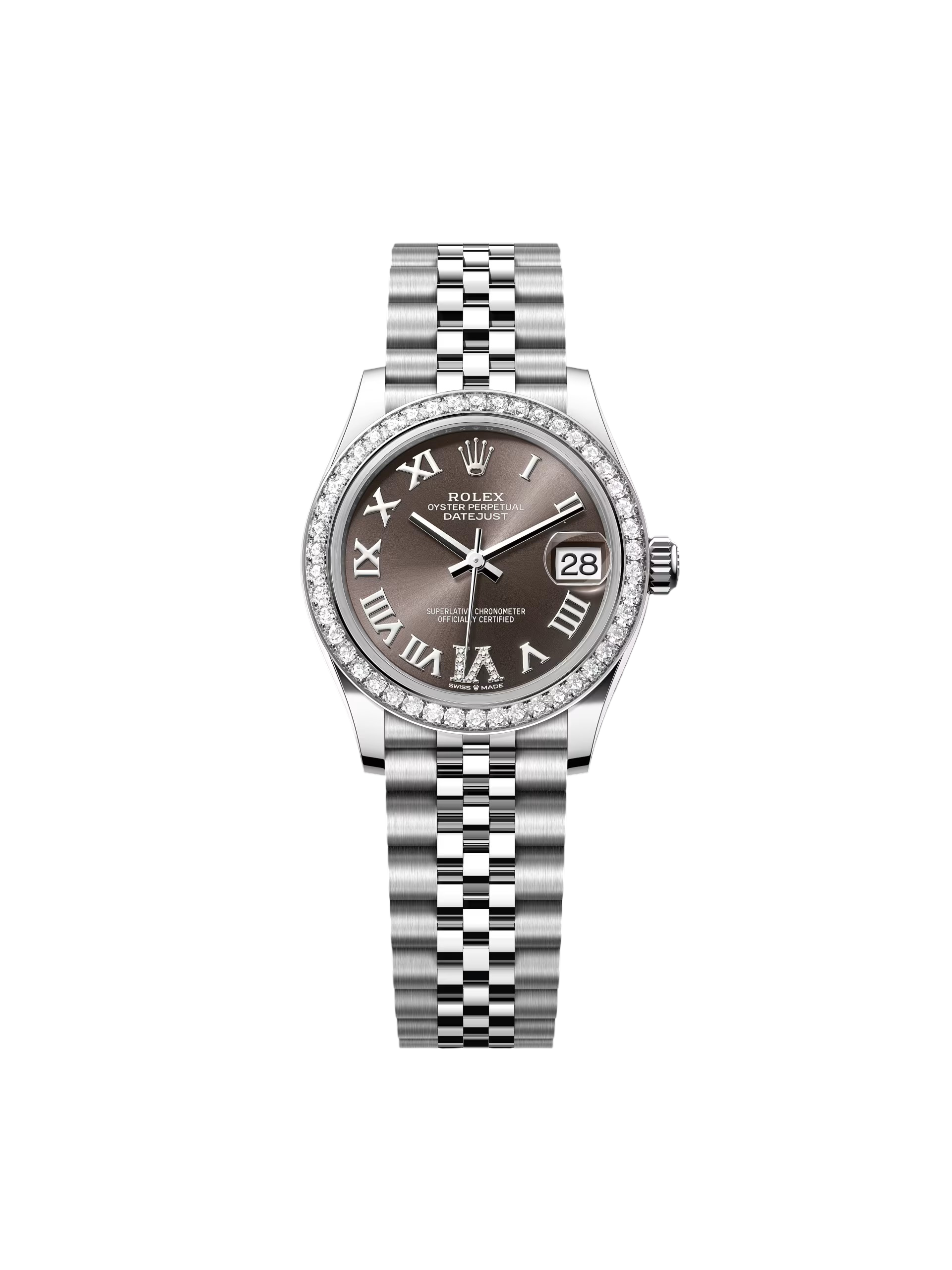 RLX Datejust m278384RBR-0031/0032 Dark Grey 31mm Dial Oyster Watch