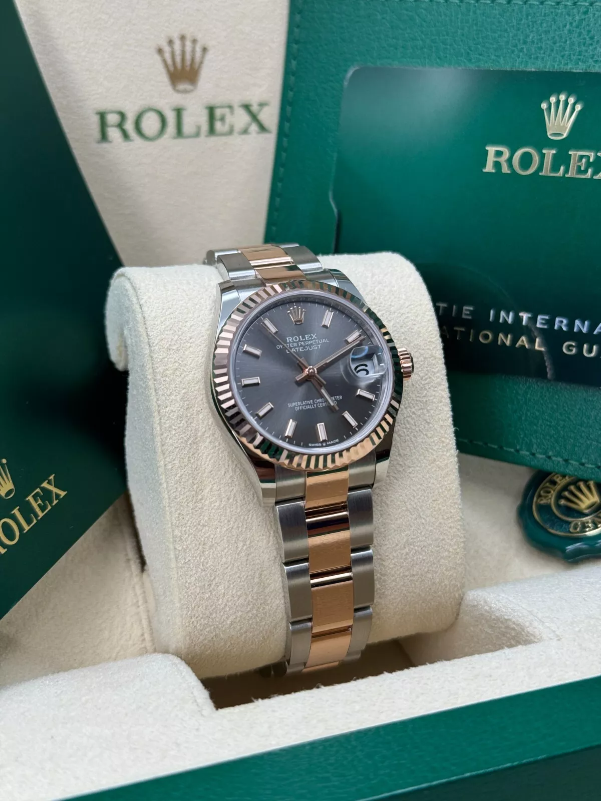 RLX Datejust m278271-0017/0018 Slate 31mm Dial Oyster Bracelet Watch