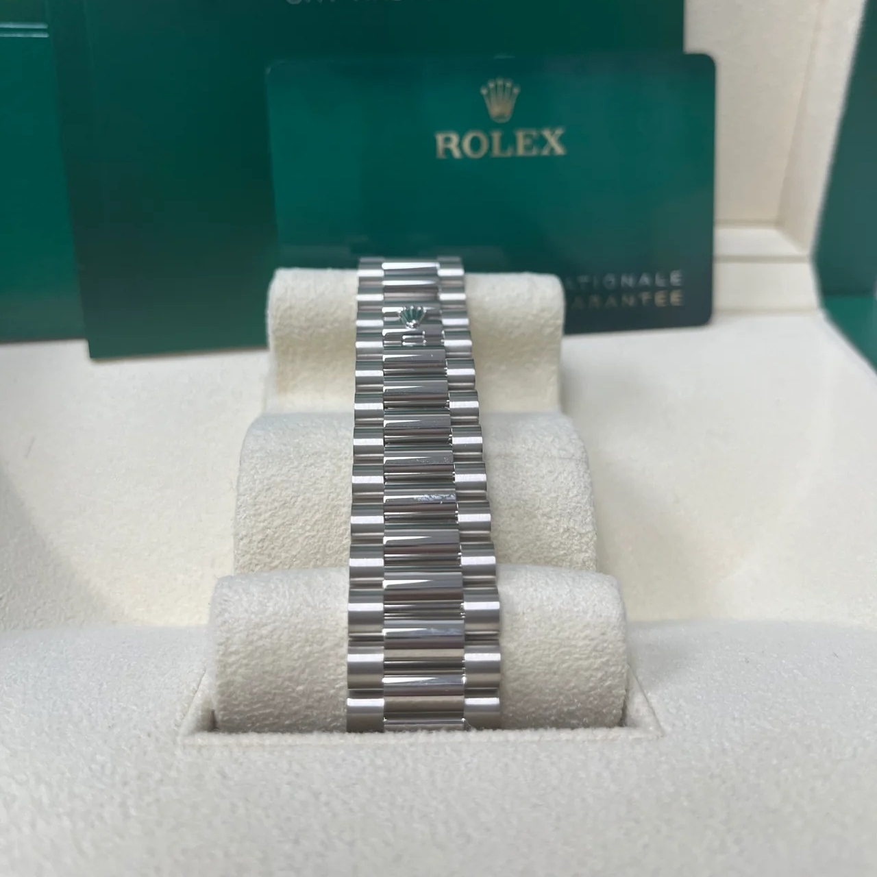 RLX  Day-Date 40mm 228349RBR-0030 Olive Green Dial President Bracelet