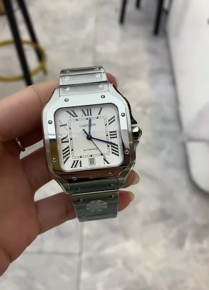 SANTOS Classic Silver 39.8 x 47.5 mm