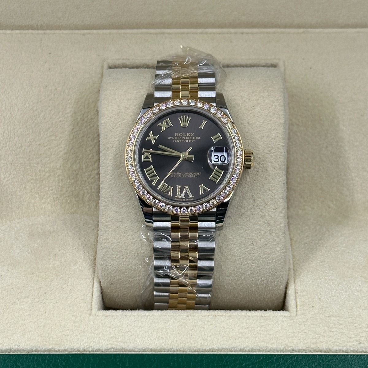 RLX Datejust m278383RBR-0017/0018 31mm Dark Grey Dial Oyster Bracelet