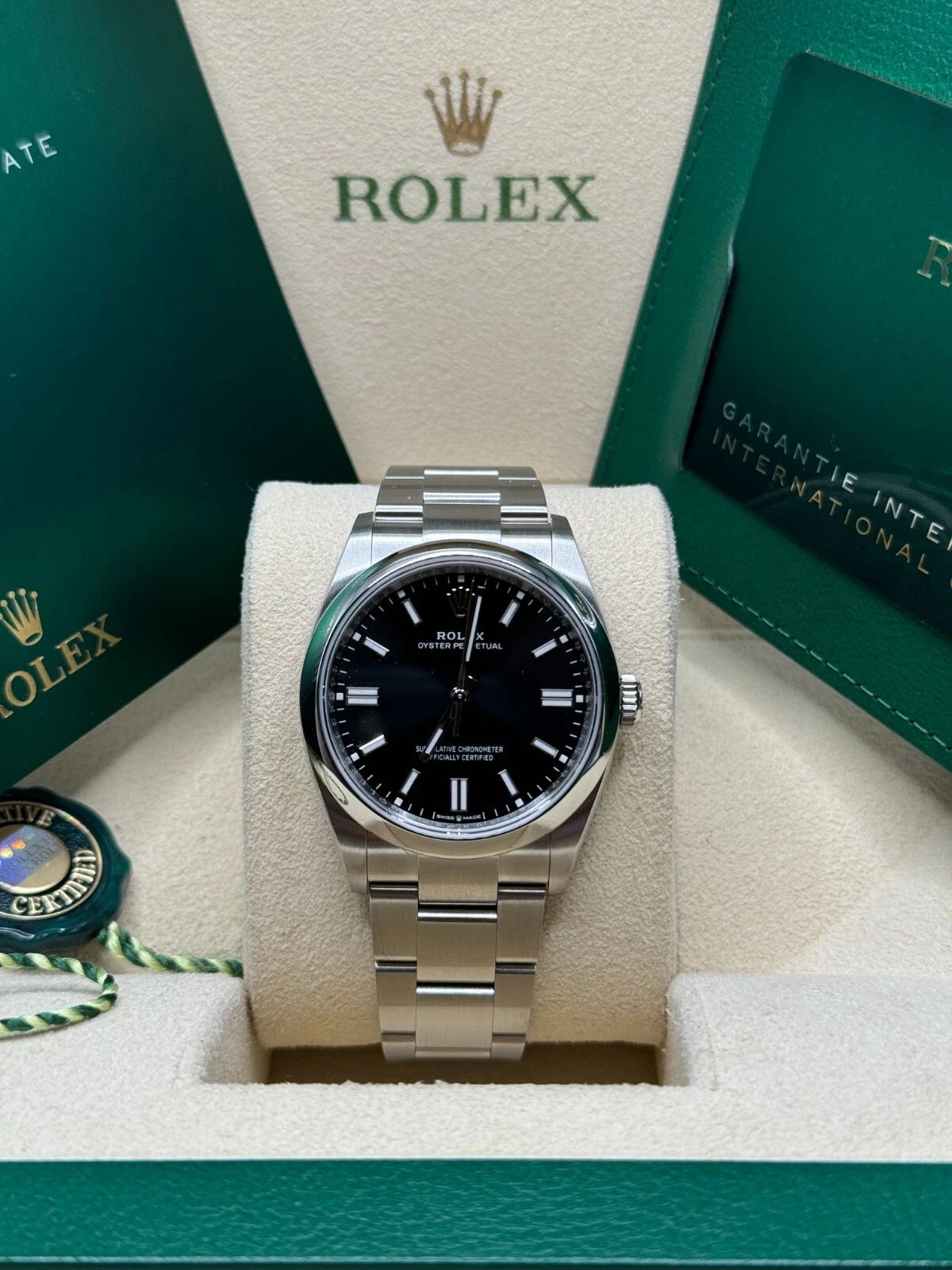 RLX Oyster Perpetual 36mm 126000-0014 Black Dial Oyster Stainless Steel Bracelet