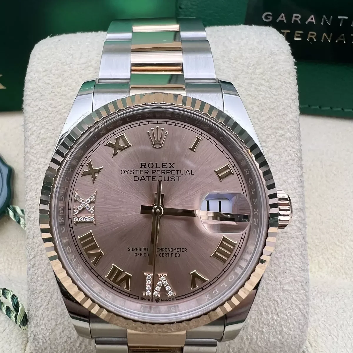 RLX  Datejust 36mm 126231 Rose Dial Oyster Bracelet