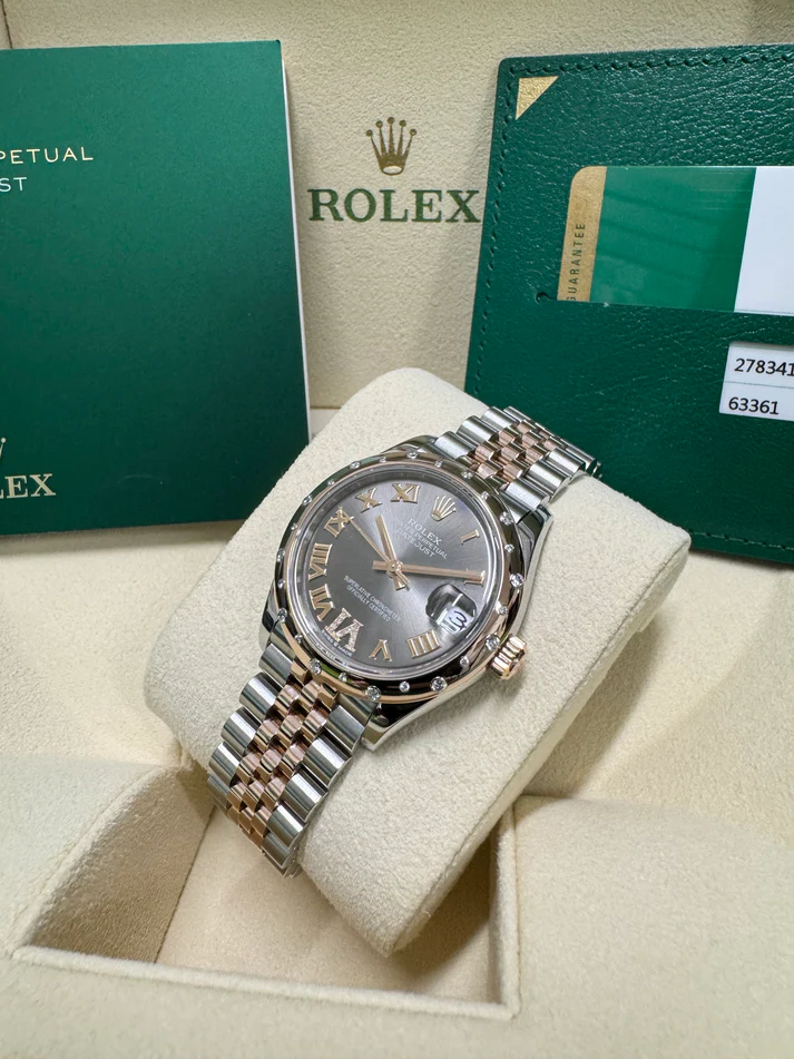 RLX Datejust m278341-0029/0030 Slate Dial 31mm Dial Oyster Bracelet