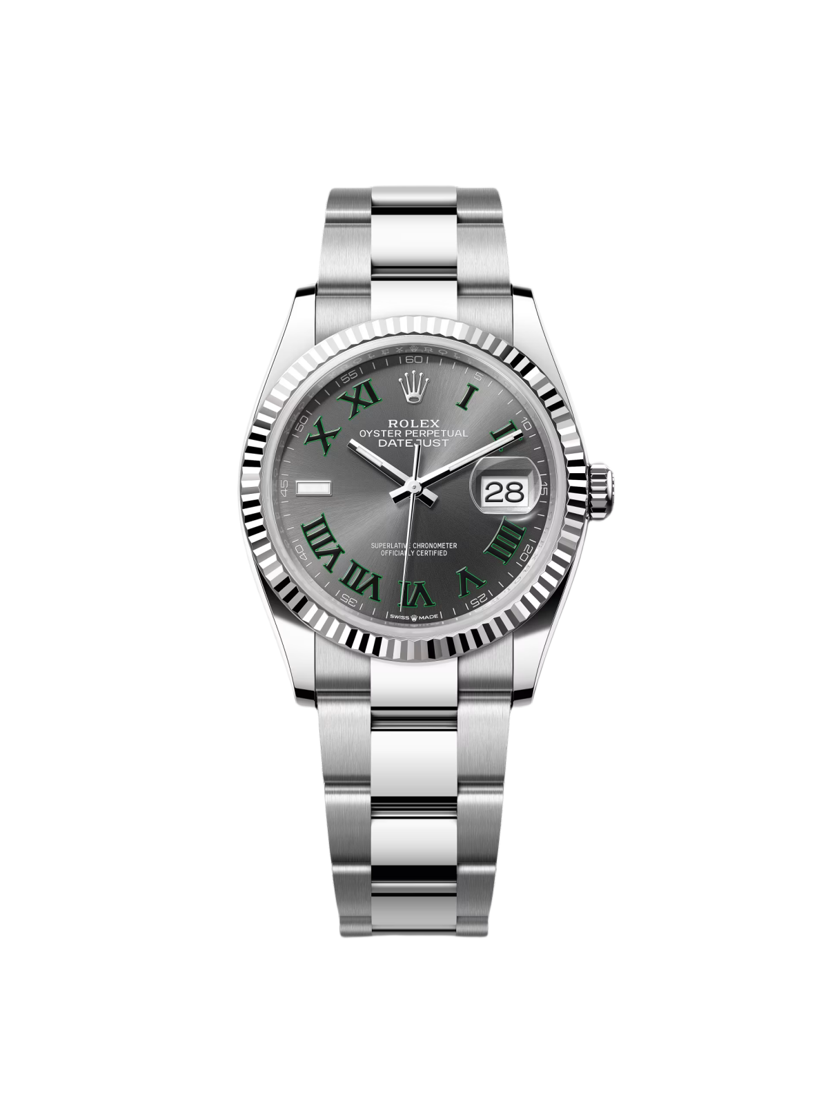 RLX  Datejust 36mm 126234 Datejust Slate Roman Dial Jubilee Watch