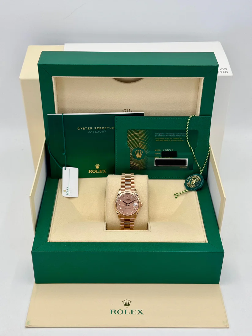 RLX Datejust m278275-0031 Rosé Dial 31mm