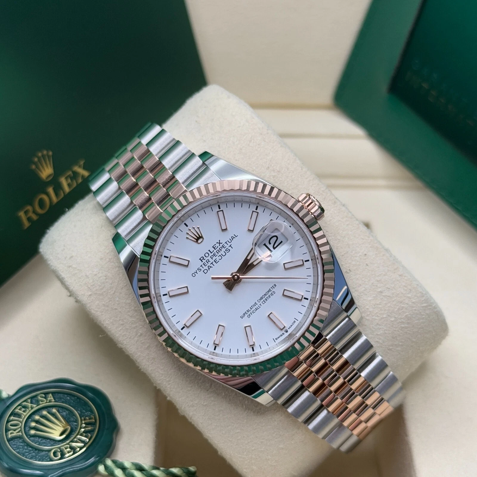 RLX  Datejust 36mm 126231 White Dial Jubilee Bracelet