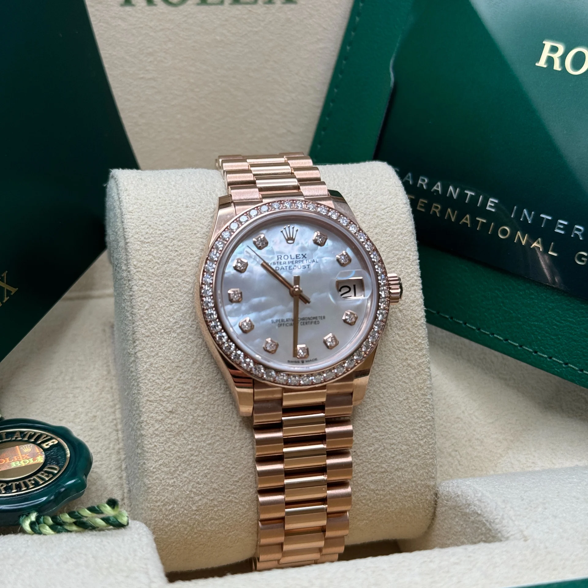 RLX Datejust m278285RBR-0005 Mother-of-Pearl 31mm Dial