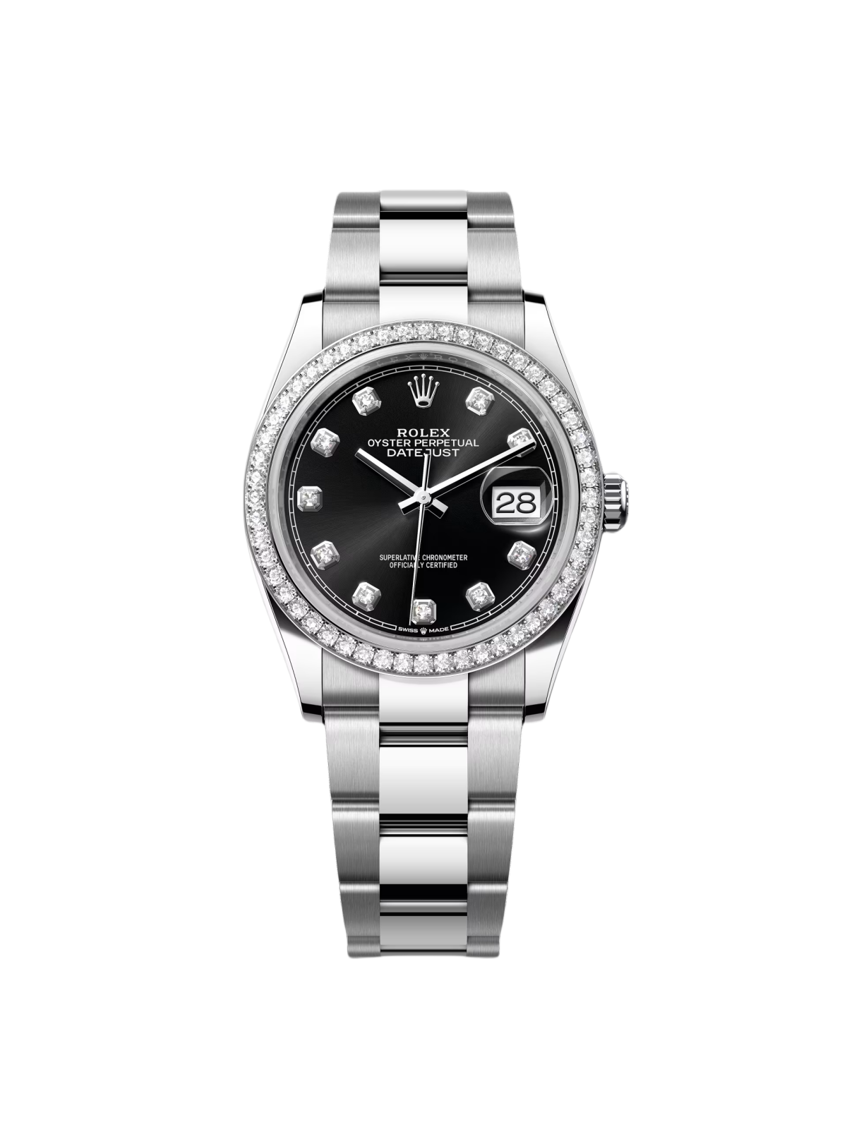 RLX  Datejust 36mm 126284 Black Dial Jubilee bracelet