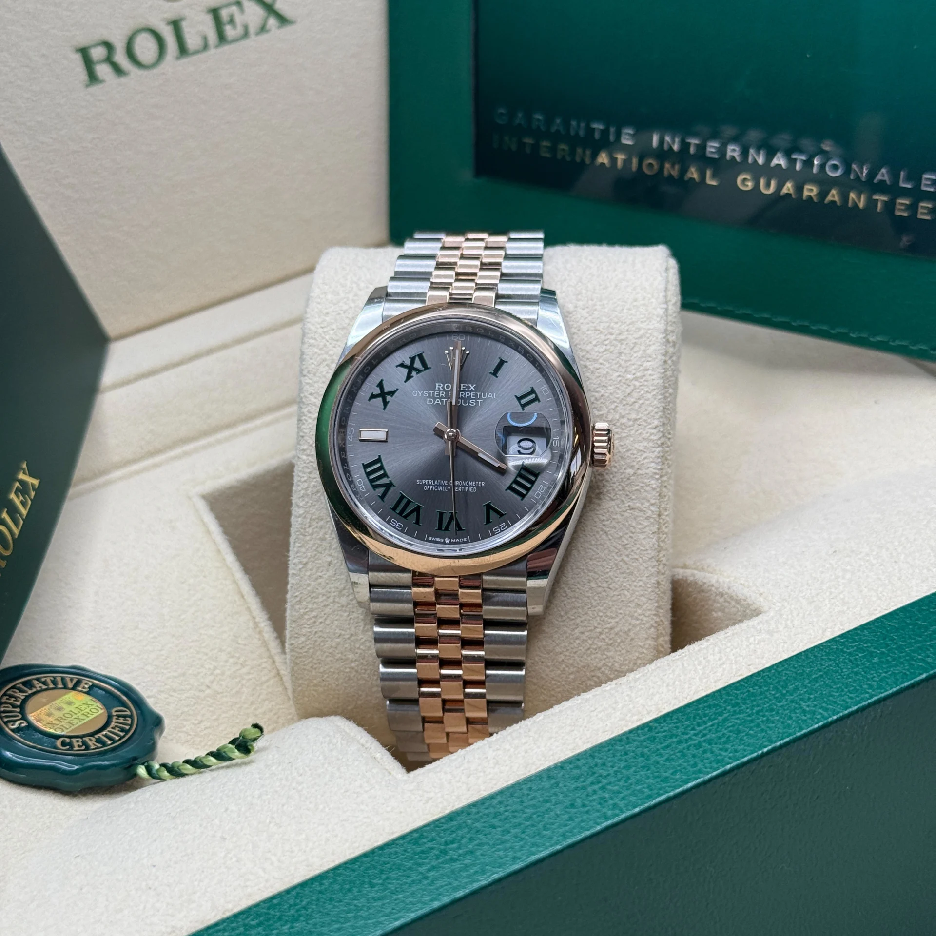 RLX  Datejust 36mm 126201 Slate Dial Jubilee Bracelet Watch