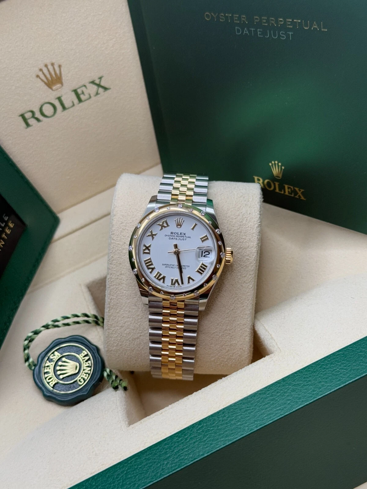 RLX Datejust m278343-0001/0002 White Dial Yellow Rolesor Oyster Watch