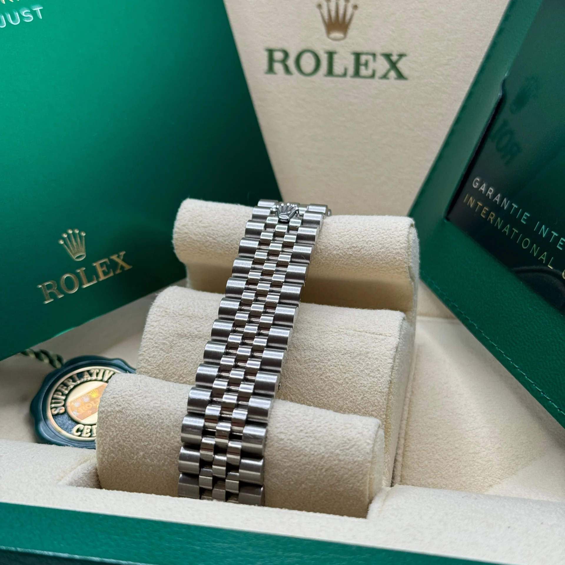 RLX Datejust m278274-0033/0034 Bright Blue Dial 31mm Fluted Bezel Oyster Bracelet