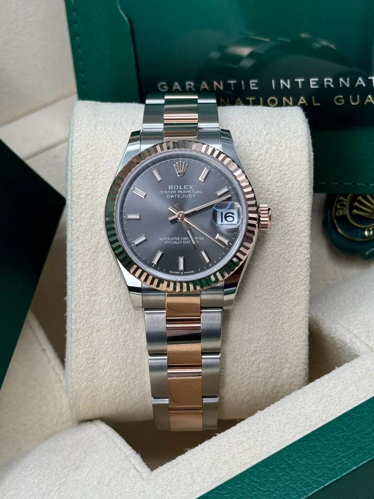 RLX Datejust m278271-0017/0018 Slate 31mm Dial Oyster Bracelet Watch