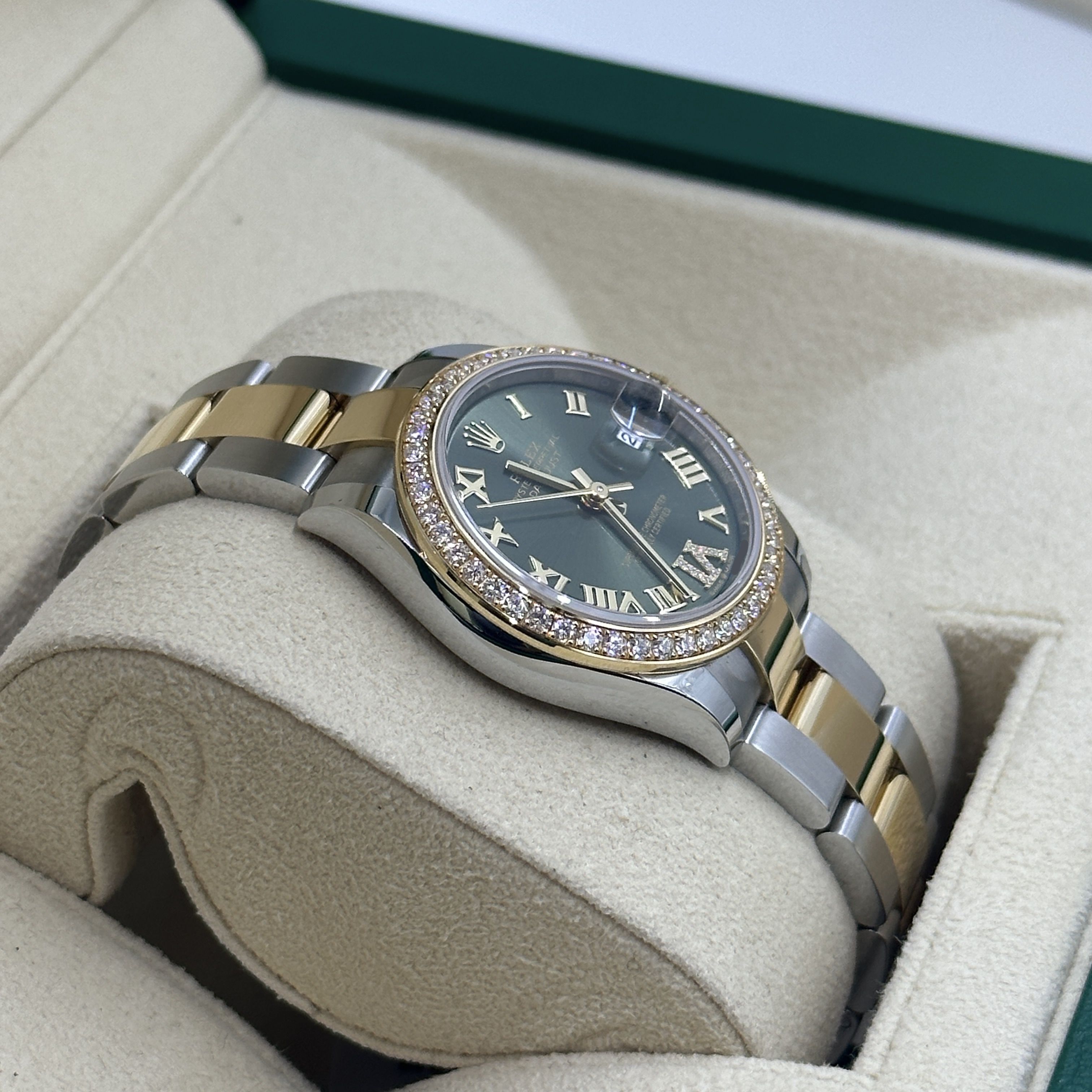 RLX Datejust m278383RBR-0015/0016 31mm Olive Green Dial Oyster Bracelet