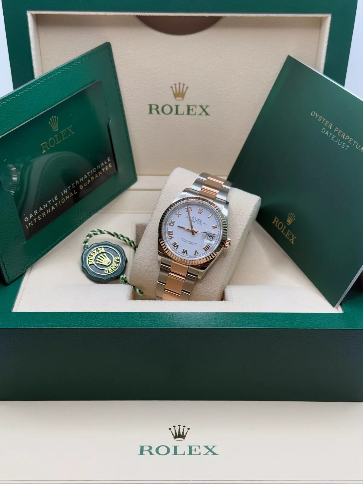 RLX  Datejust 36mm 126231 White Dial Oyster Bracelet