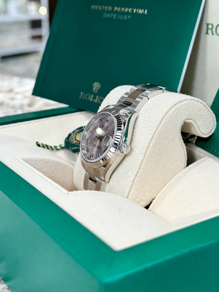 RLX Datejust m278274-0019/0020 Pink 31mm Dial Oyster Watch