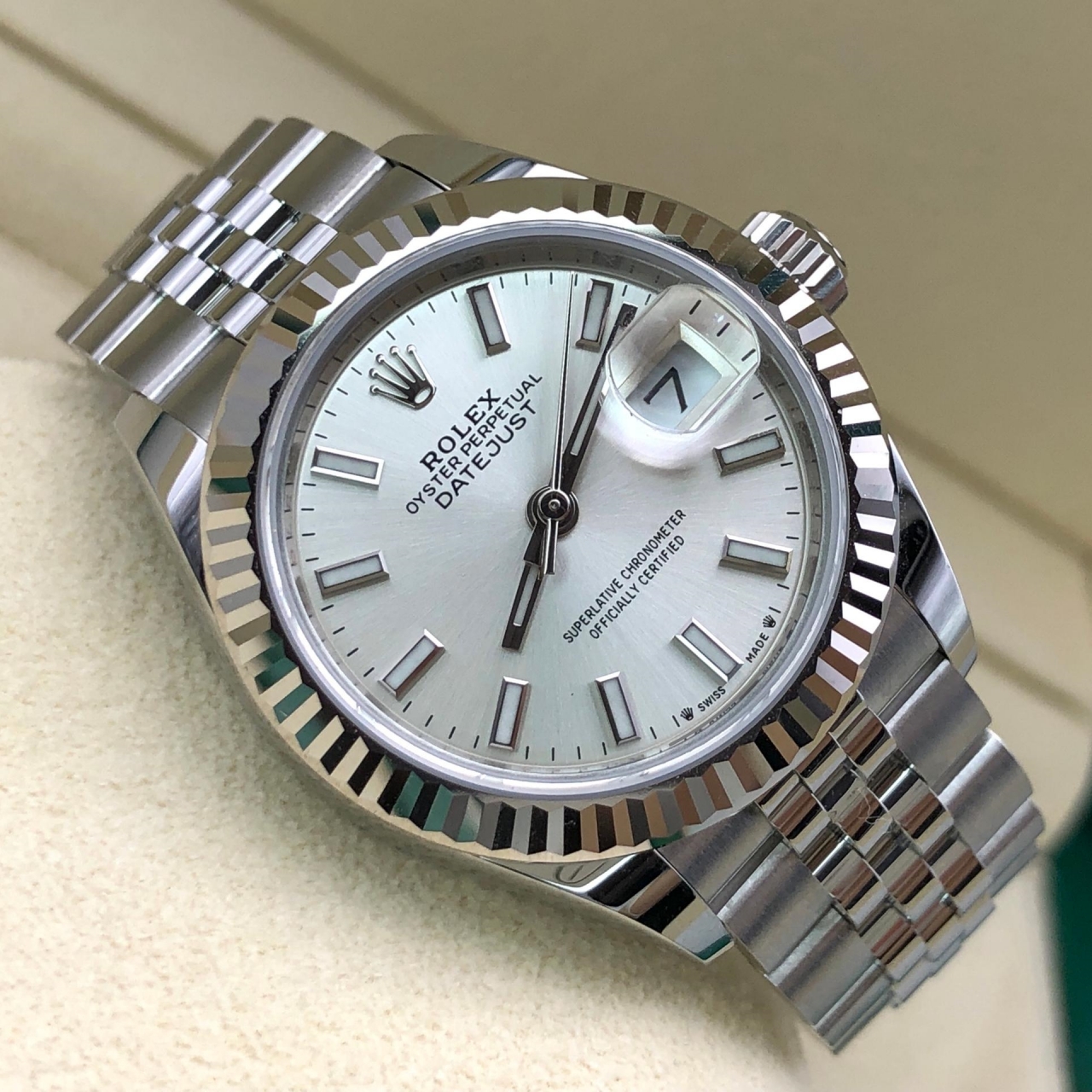 RLX Lady-Datejust 28mm 279174 Silver Dial Oyster Bracelet