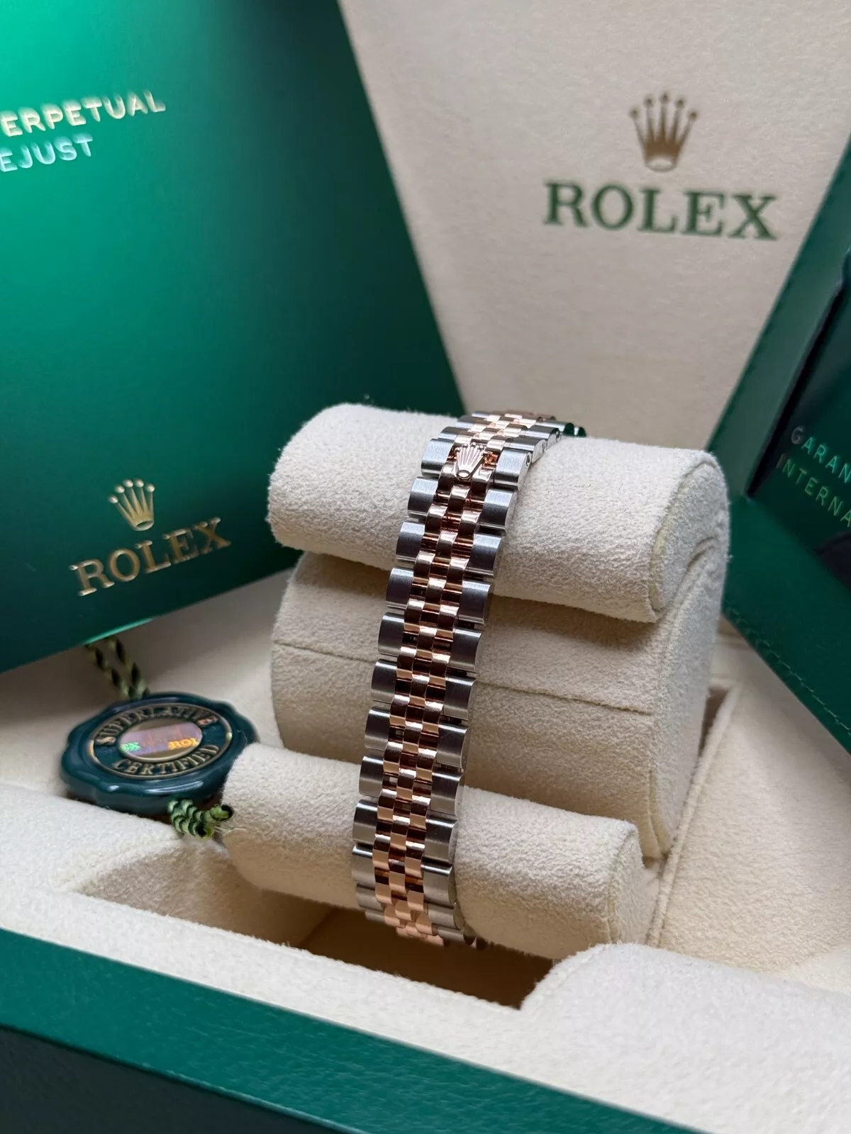 RLX Lady-Datejust 28mm 279171 Rose-colour Diamond Set Oyster Stainless Steel and Rose Gold