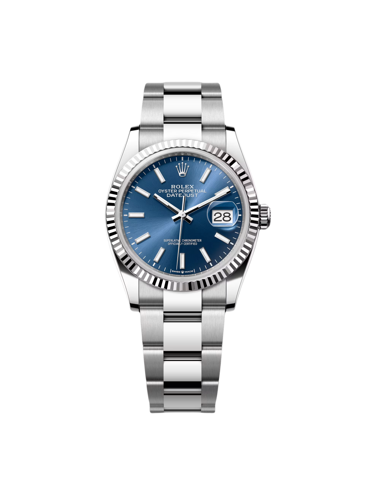 RLX  Datejust 36mm 126234 Blue Index Dial 36mm Oyster Stainless Steel