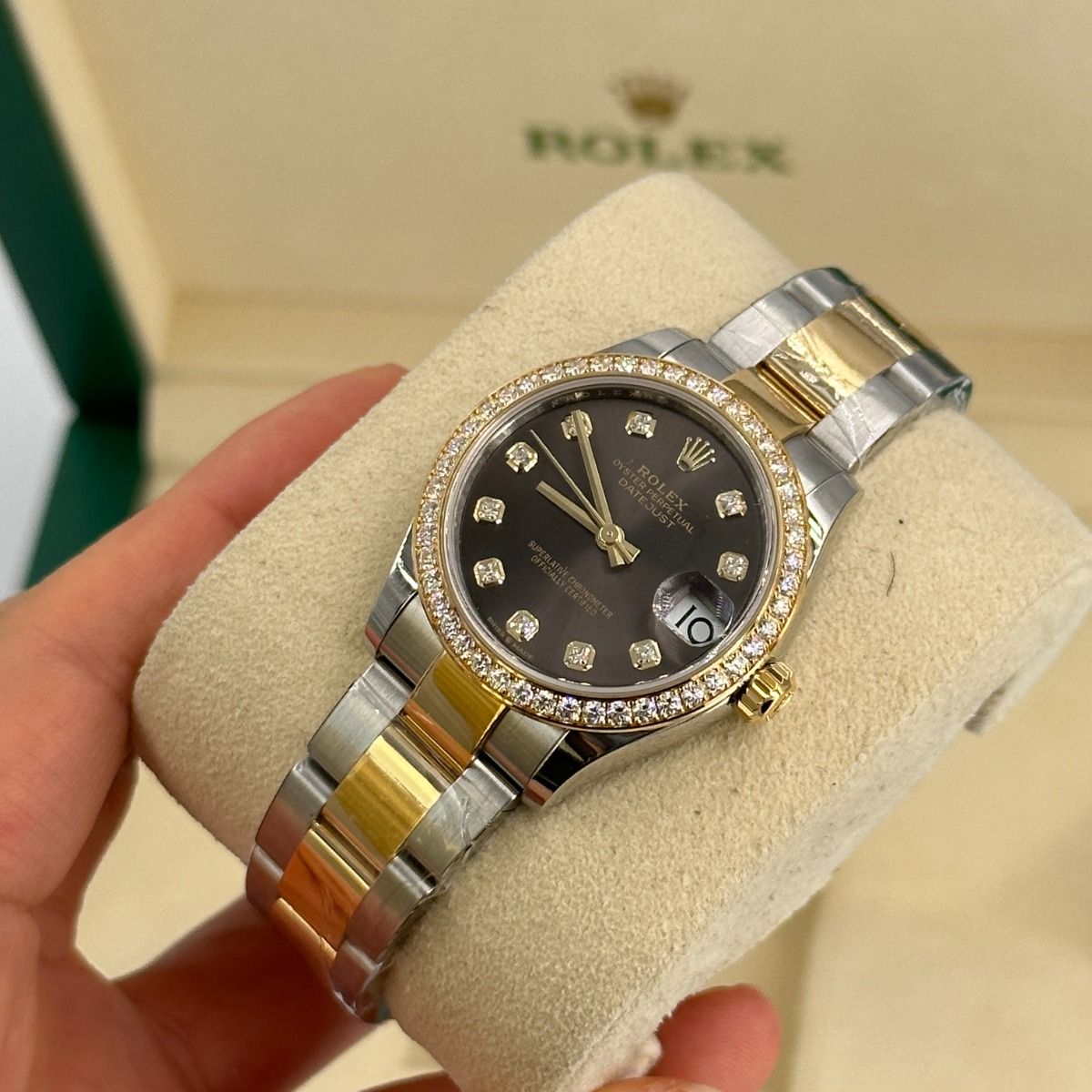 RLX Datejust m278383RBR-0021/0022 31mm Dark Grey Dial Oyster Bracelet